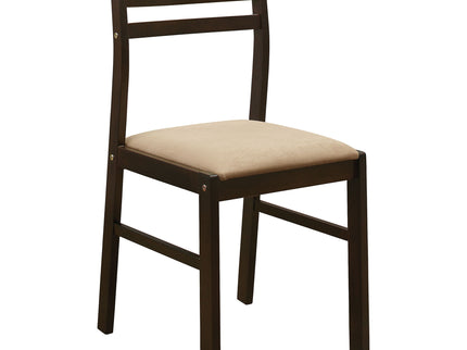 3 Piece Dining Set With Drop Leaf Table And Upholstered Chairs