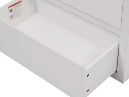 Freestanding Bathroom Vanity With Ceramic Sink, 2 Full Extension Drawers