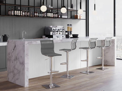 Mirage - Contemporary Adjustable Barstool With Swivel