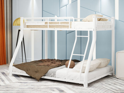Twin Over Full Bunk Bed - White