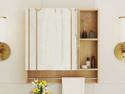 Wall Mounted Bathroom Storage Medicine Cabinet Cabinet With Mirror Door