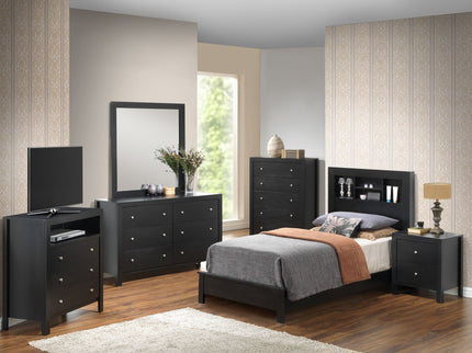 Bed With Transitional Design Stylish