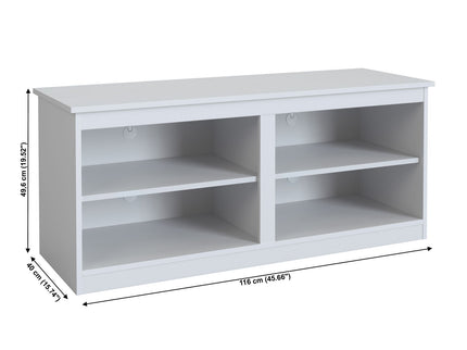 TV Stand For TVs Up To 50" With Open Shelves And Cable Management
