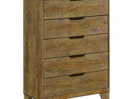 Packard - 5 Drawer Chest - Oak