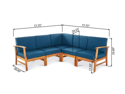 Perla - 5 Pieces Sofa Set