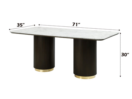 Clayten - Engineered Marble Top Dining Table - Marble