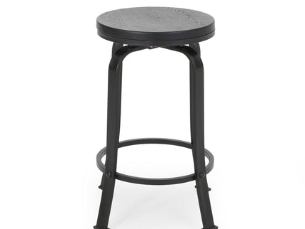 Modern Industrial Counter Stool Set With Swivel Function