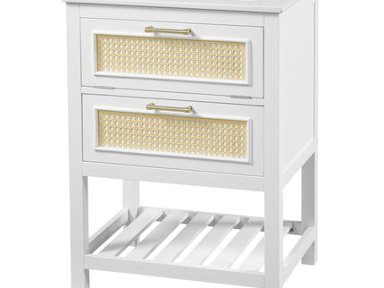 Modern Bathroom Vanity With Integrated Sink, Cabinet With 1 Deep Drawer And 1 Tip-Out Drawer