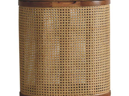 Larissa - Lid Up, Storage Stool - Oak