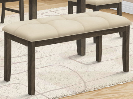 Bench, Rectangular, Hallway, Upholstered, Transitional - Cream