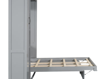 Murphy Wall Bed With Shelves, Wardrobe And LED Lights