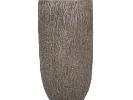 Magnesium Oxide Planter For Outdoor Use - Natural Wood