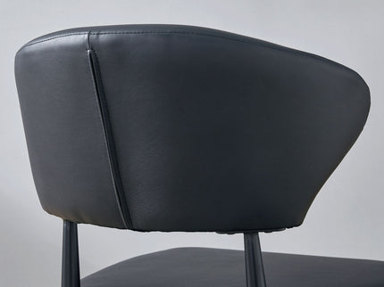 Minimalist Ergonomic Dining Chair With Curved Backres (Set of 4)