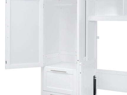 Space Saving Murphy Wall Bed With Closet And Drawers
