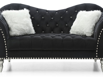 Elegant Round Arm Loveseat