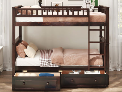 Bunk Bed With Drawers, Convertible Design