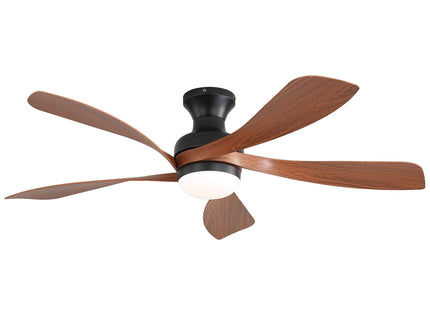 52" Ceiling Fan With 3 Color Dimmable LED Light, DC Reversible Motor, 6 Speed Settings