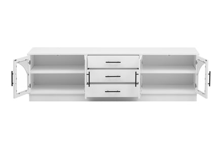 Modern Minimalist TV Stand, Entertainment Center Media Console Cabinet With Adjustable Shelves For Living Room
