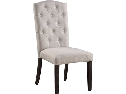 Gerardo - Linen Weathered Dining Chair (Set of 2) - Beige