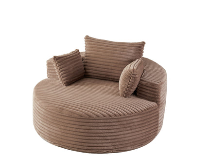 Modern Single Sofa With Backrest Pillow For Living Room