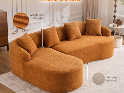 Combined Sofa With 4 Pillows