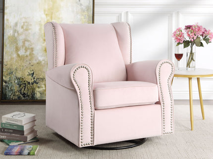 Tamaki - Glider Chair With Swivel - Pink