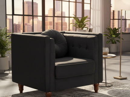 Chesterfield Accent Tufted Square Arm Side Chair