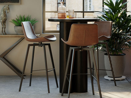 Swivel Counter Stool - Brown
