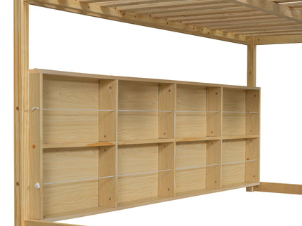 Loft Bed With House Shaped Frame And Tent
