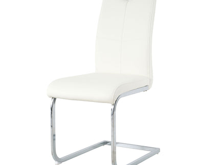 Modern Dining Chairs With Padded Seat And Metal Legs