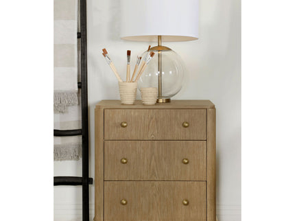 3 Drawer Nightstand With USB Ports - Brown