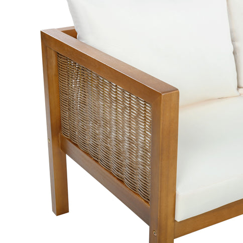 2 Piece Outdoor Armchair Set With Cushion