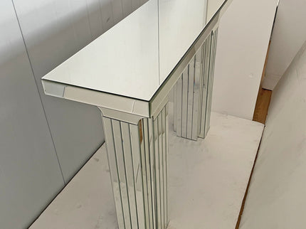 Console Table, Rectangular Entryway Desk For Living Room - Silver