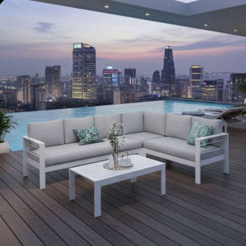 Outdoor Patio Set, All-Weather With Thick Cushions