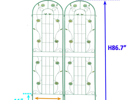 Metal Garden Trellis Rustproof Trellis For Climbing Plant Outdoor Flower Support