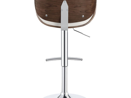 Adjustable Bar Stool With Upholstery - Ivory