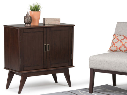 Draper - Low Storage Cabinet - Medium Auburn Brown