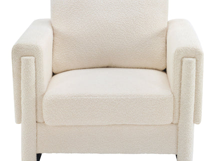 Upholstered Accent Armchair With Square Arm