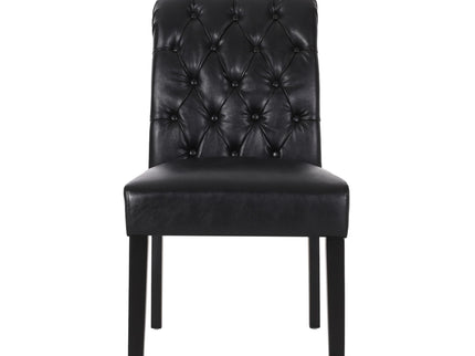 Broxton - Tuft Dining Rolltop Chairs With Button Tufted Backrest (Set of 2)