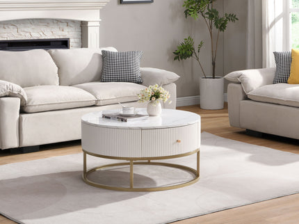 Modern Round Table With Drawers