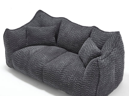 Comfortable Dual Beanbag Chair With High Resilience Foam Core For 2 People
