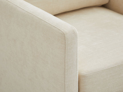 Square Upholstered Swivel Accent Chair