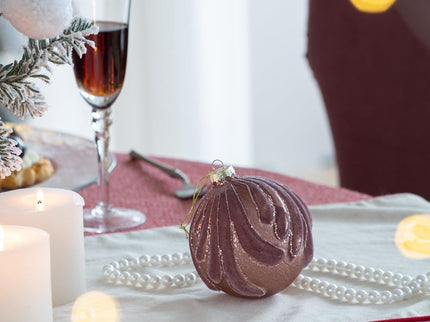 Decorative Hanging Ball Christmas Tree Ornaments For Holiday Party Decorations (Set of 6)