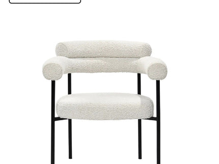 Upholstered Accent Dining Chairs With Armrests (Set of 2)