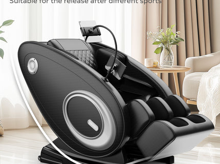 Massage Chair Recliner, Zero Gravity With Full Body Air Pressure - Black