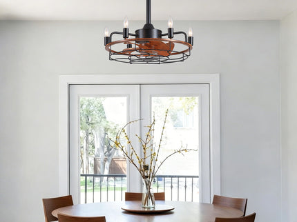 Modern Farmhouse Ceiling Fan, Adjustable Hanging