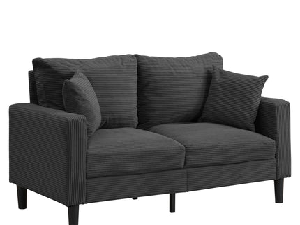Modern Upholstered 2 Piece Sofa Set With 3 Seater And 2 Seater