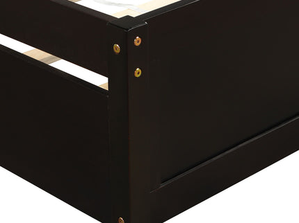 Platform Bed Wood Bed Frame With Trundle