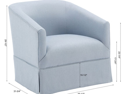 Earl - Skirted Swivel Chair