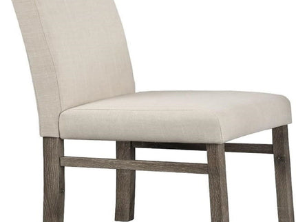 5 Piece Transitional Dining Set With Table And Upholstered Chairs